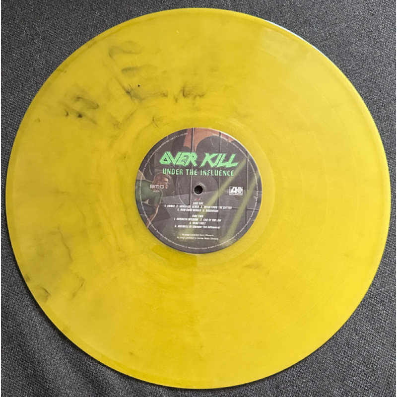 Overkill - Under The Influence (LP) Yellow Marble Vinyl